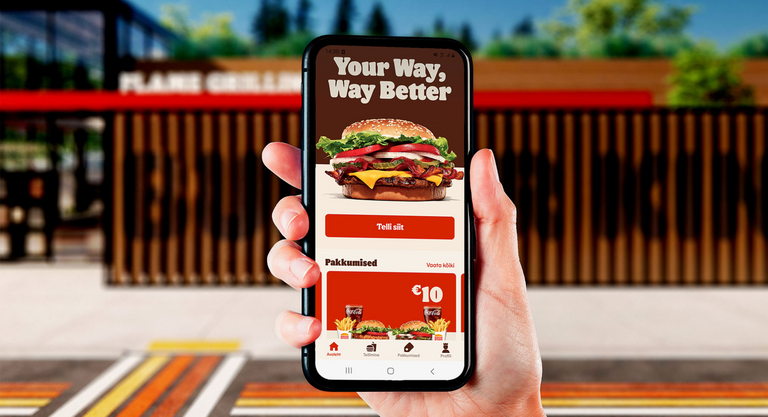 how to get free food from burger king app