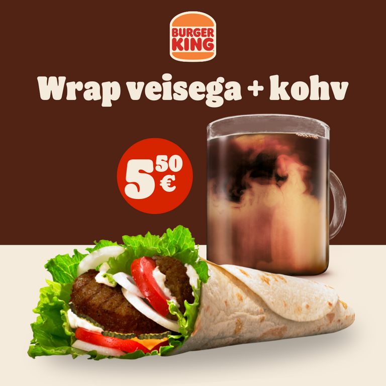 Veisewrap ja kohv kampaaniapilt