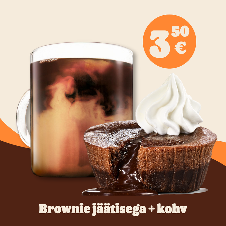 Brownie + kohv kampaaniapilt