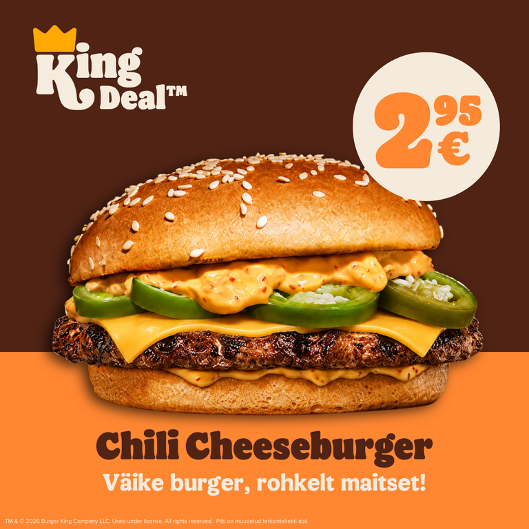 Chili Cheeseburger King Deal kampaaniapilt