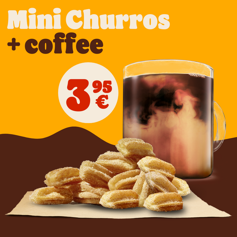 Churros and coffee campaign image